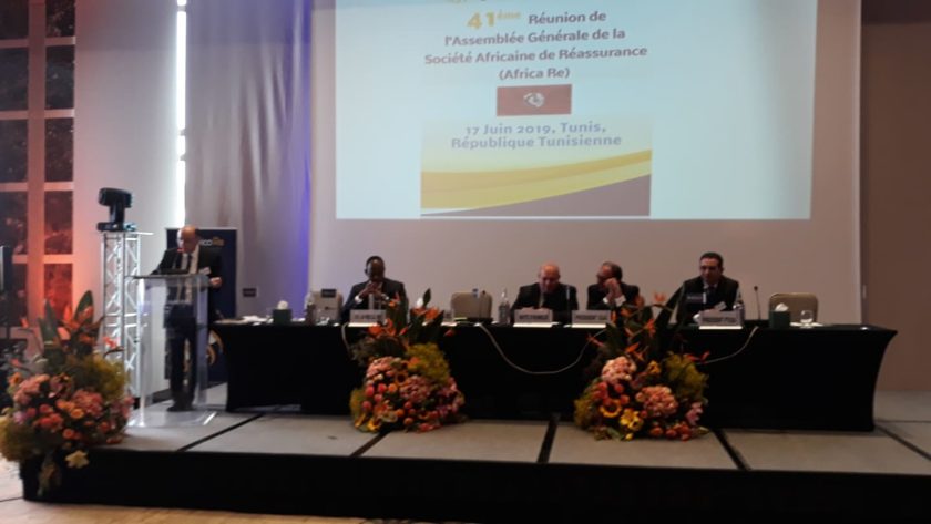 41ème réunion de l’assemblée générale de la société africaine de réassurance Africa Ré Tunis 17 juin 2019