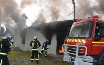 Sfax: Incendie dans une usine de plastique