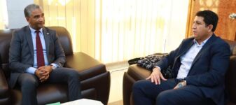 لقاء وزير الشباب والرياضة السيد كمال دقيش و المدير العام للجامعة التونسية لشركات التأمين السيد حاتم عميرة